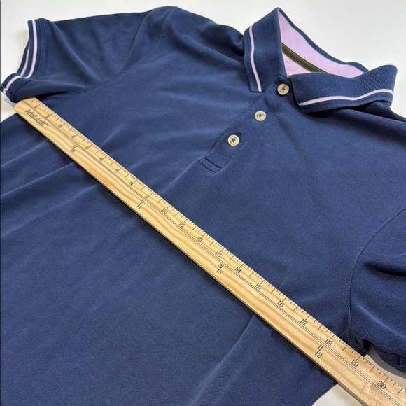 Ted Baker London Blue Polo Shirt Classic Fit Size Medium - Picture 3 of 6